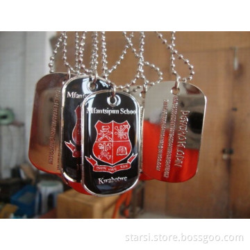 Custom Metal Dog Tag with Ball Chain for Ghana (JSGP)